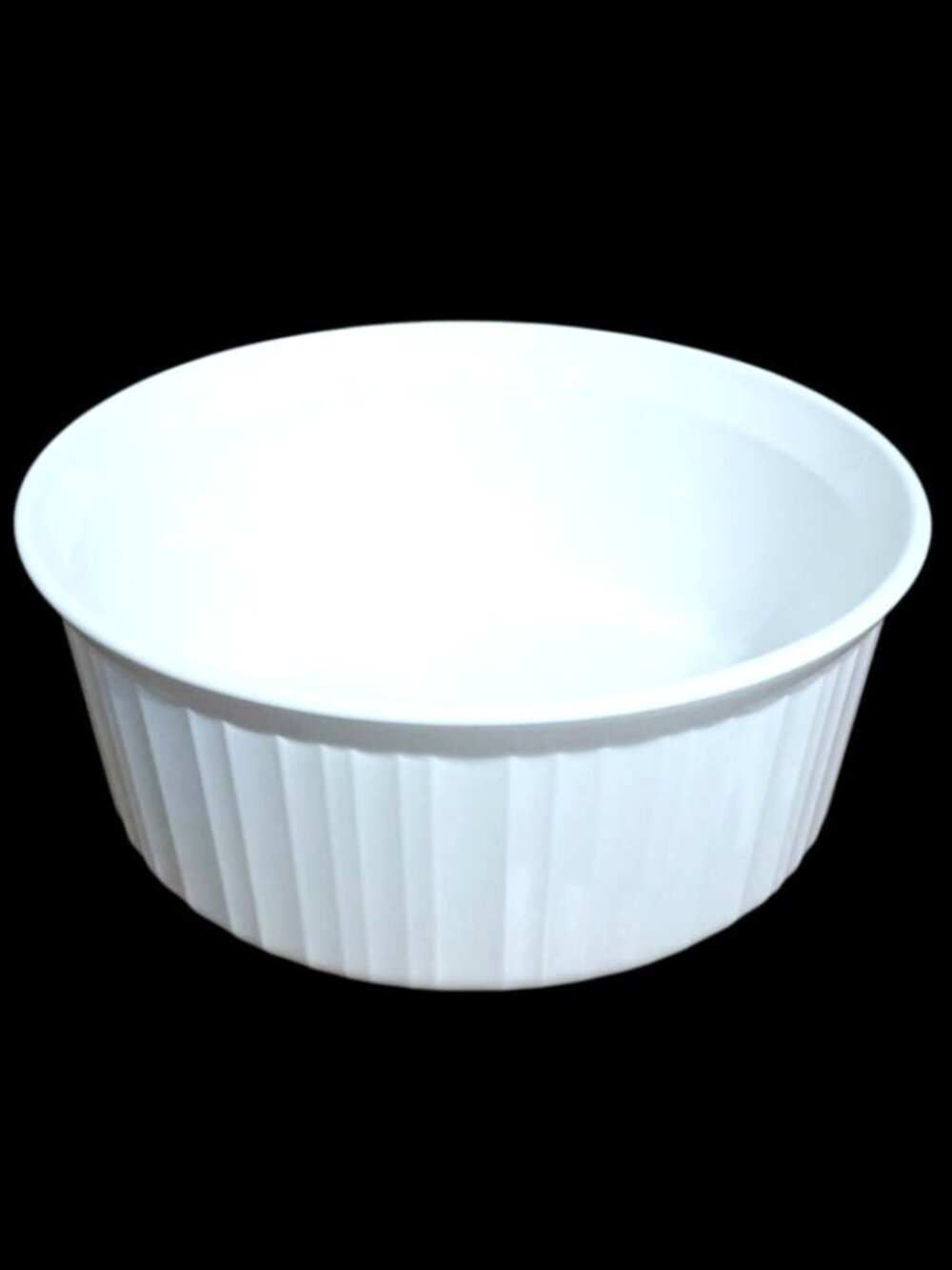 Vintage Corning Ware F-1-B 2.5 QT/Liter Round French White Casserole Dish No Lid